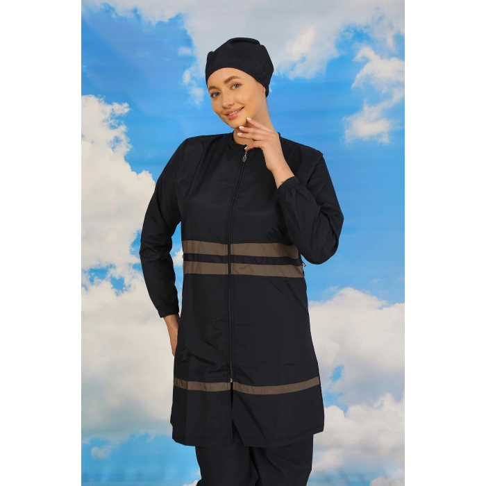 Moda Kadın Tam Tesettür Mayo Lacivert