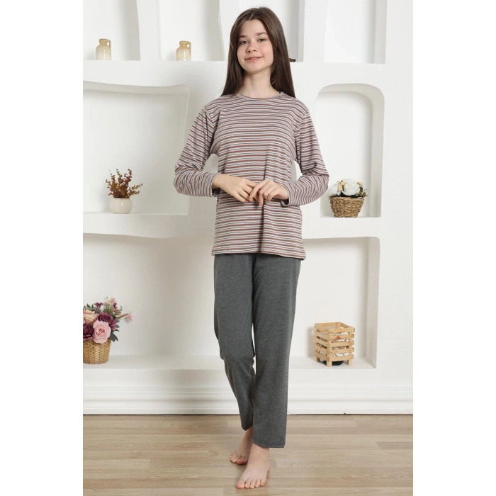 Moda Kız Çocuk Penye Pijama Takım