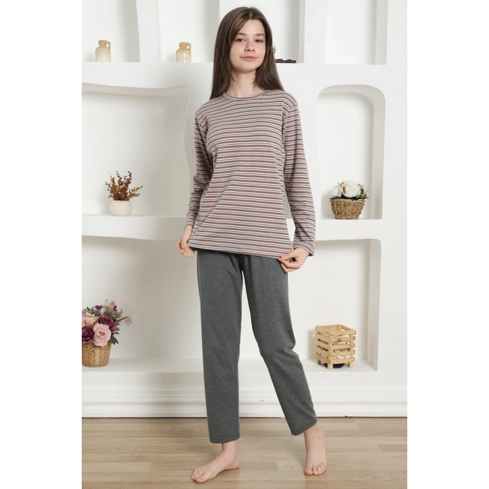 Moda Kız Çocuk Penye Pijama Takım