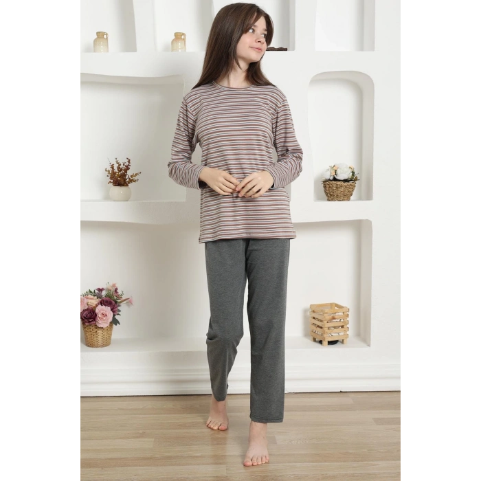 Moda Kız Çocuk Penye Pijama Takım