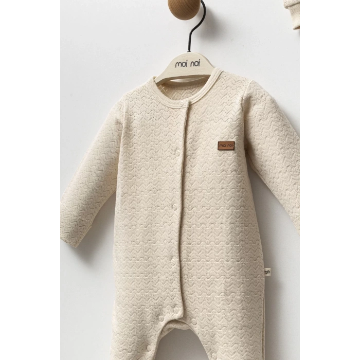 Moi Noi Şapkalı Tulum Mnb1249 Bej