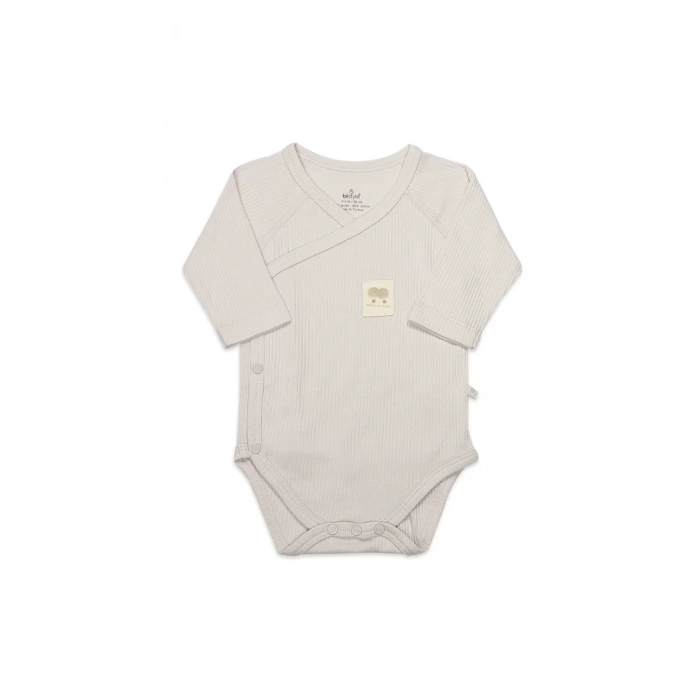 Organic Modal Flying Balloons Kruvaze Uzun Kol Body Bs17121 Bej