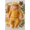 Cepli Waffle % 100 Pamuk 5li Erkek Bebek Hastane Çıkış Seti