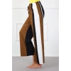 Moda Bayan Penye Bol Paça Pantolon Sütlü Kahve
