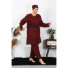 Moda Büyük Beden Tesettür Mayo 7XL-8XL-9XL-10XL Bordo