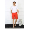 Moda Erkek Pamuk Kırmızı Şort