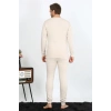 Moda Erkek Pamuk Krem İçlik Takım