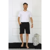 Moda Erkek Pamuk Siyah Şort