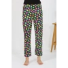 Moda Kadın Penye Smile Desenli Tek Alt Pijama