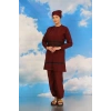 Moda Kadın Tam Tesettür Mayo Bordo