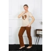 Moda Kısa Kol Penye Pijama Takımı