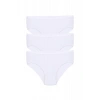 Moda Kız Çocuk 3lü Beyaz Külot