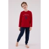 U.s. Polo Assn Uzun Kol Pijama Takım Us2233-4 Kırmızı