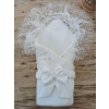 Yenidoğan Sahra Lucky Baby Nakışlı Kundak Bebek Battaniyesi Ekru