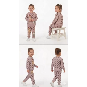 2-3-4-5 Yaş Ceylan Baskılı Penye Çocuk Takımı