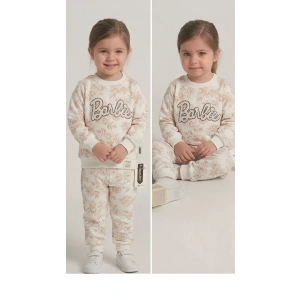 2-3-4-5 Yaş Payet Nakışlı Penye Çocuk Takımı