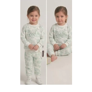 2-3-4-5 Yaş Payet Nakışlı Penye Çocuk Takımı