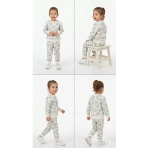 2-3-4-5 Yaş Payet Nakışlı Penye Çocuk Takımı