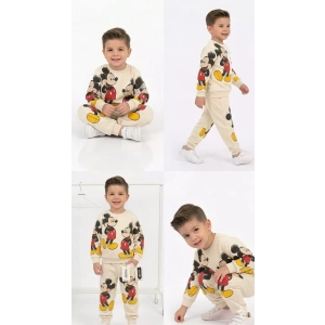 2-5 Yaş Fare Baskılı Penye Çocuk Takımı