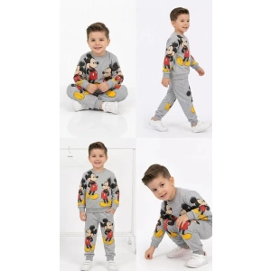 2-5 Yaş Fare Baskılı Penye Çocuk Takımı