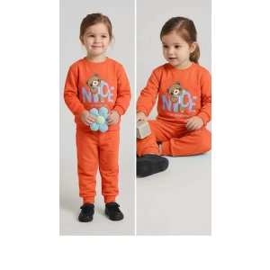 3-4-5 Yaş Baskılı Penye Çocuk Takımı