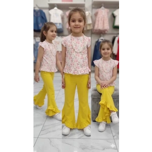 6-7-8 Yaş Kolyeli Full Likra Çocuk Takımı