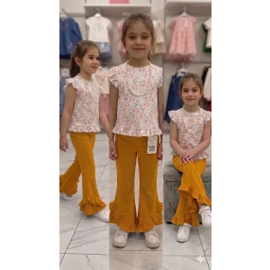 6-7-8 Yaş Kolyeli Full Likra Çocuk Takımı