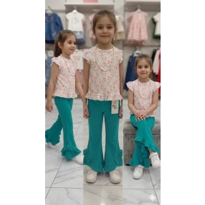 6-7-8 Yaş Kolyeli Full Likra Çocuk Takımı