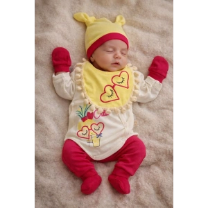 Ananaslı Kalpli 5 Parça Hastane Çıkış Seti