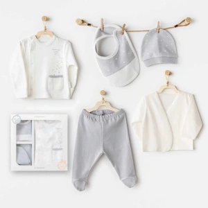 Andywawa Ac25700 Mommys Little Star 5li Hastane Çıkışı Ekru