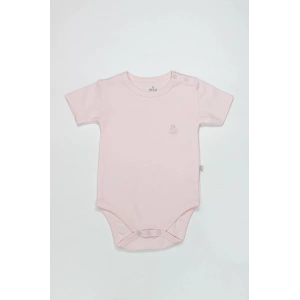 Bistyle Organik Natural Basic Style Yarım Kol Body Bs17103 Pembe