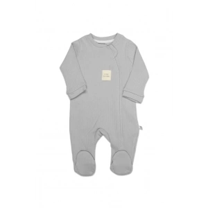 Bistyle Style Natural Fermuarlı Bebe Tulum 15115 Gri