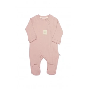 Bistyle Style Natural Fermuarlı Bebe Tulum 15115 Pembe