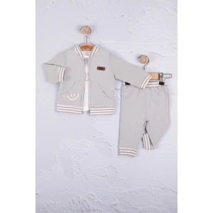 Hello Nakışlı % 100 Pamuk 3lü Erkek Bebek Takımı