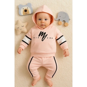 Mini Zeo Desenli Pamuklu 2li Erkek Bebek Takımı