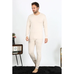 Moda Erkek Pamuk Krem İçlik Takım