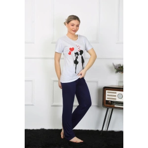 Moda Kadın Kısa Kol Penye Pİjama Takımı