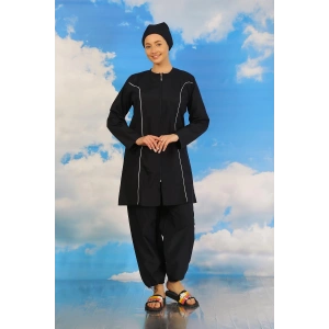 Moda Kadın Tam Tesettür Lacivert Mayo