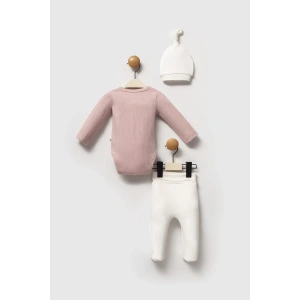 Moi Noi Şapkalı Badi Pantolon Takım Mnb5346 Mürdüm