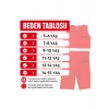 Kız Çocuk Neon Kırmızı Crop Üst ve Uzun Şortlu Mayo Takımı - 2 Parça