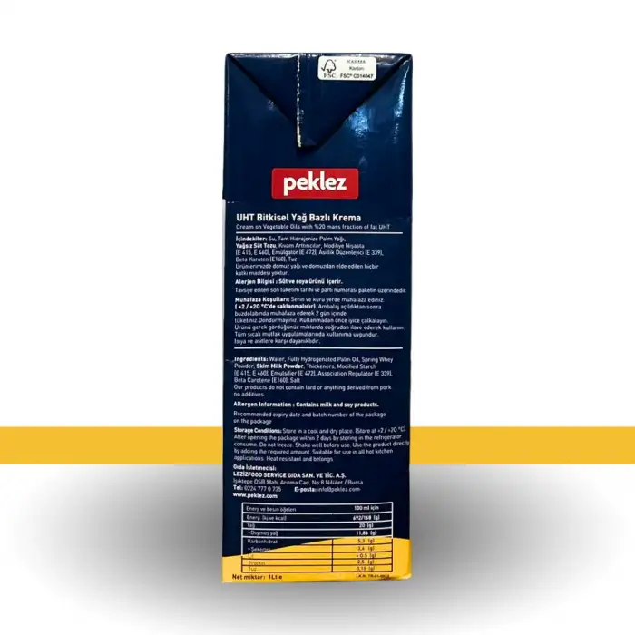 Bitkisel Krema CreamArt %20 Yağlı