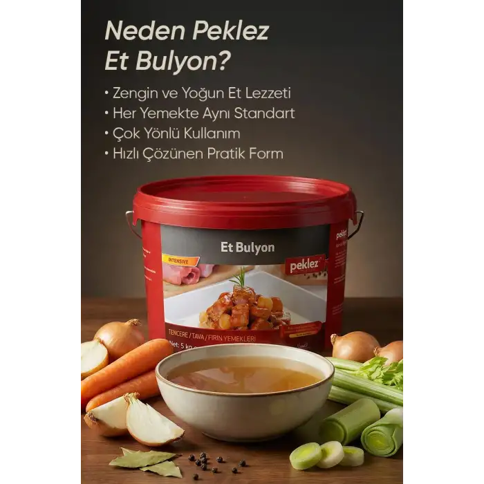 Et Bulyon Intensive 5 kg - Profesyonel Mutfaklar için Güçlü Et Aroması