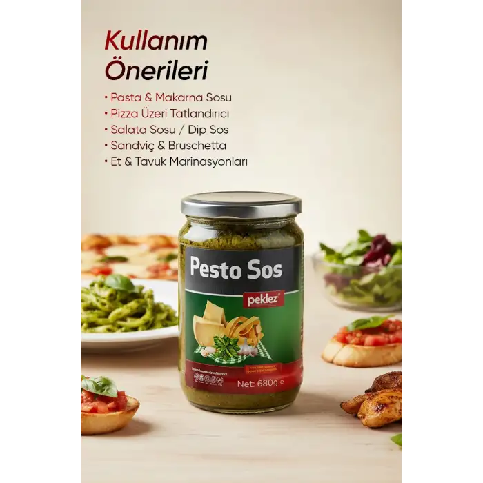 Pesto Sauce 680 Gr Glass Bottle