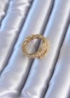 VIP Seri Gold Renk Yılan Model Kadın Yüzük