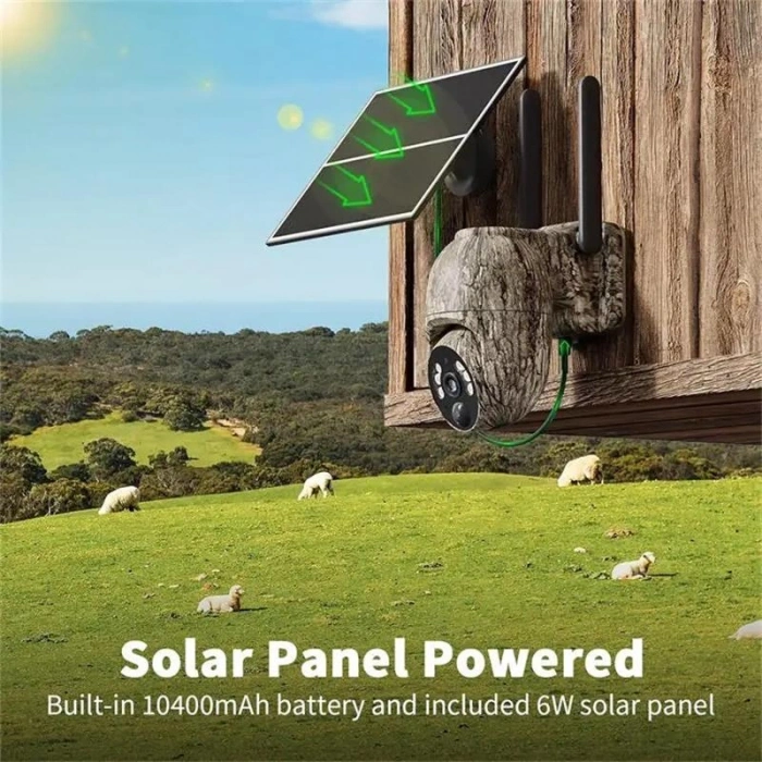 URANIUM ANP-PT3015K4G 3MP 3.6MM LENS 4G/LTE 15 METRE IR LED/RENKLİ SOLAR PANEL KAMUFLAJ RENK KAMERA(UBOX)