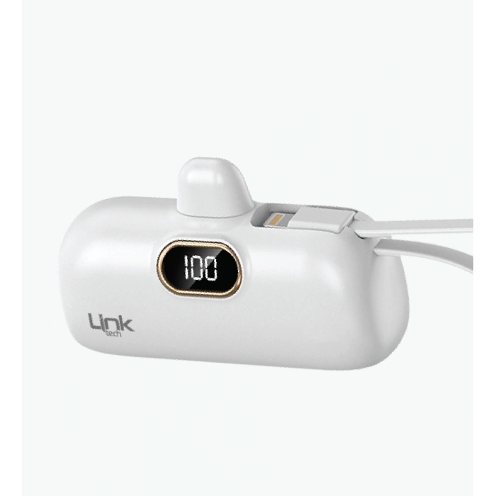 Linktech EP52 Strong ECO Friendly Type-C Port 4800 mAh Powerbank + Lightning Kablo