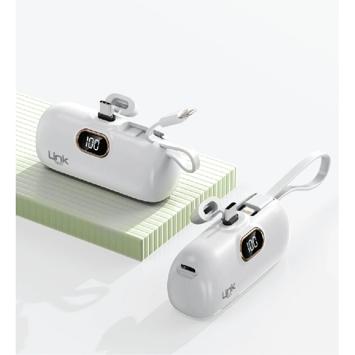 Linktech EP52 Strong ECO Friendly Type-C Port 4800 mAh Powerbank + Lightning Kablo