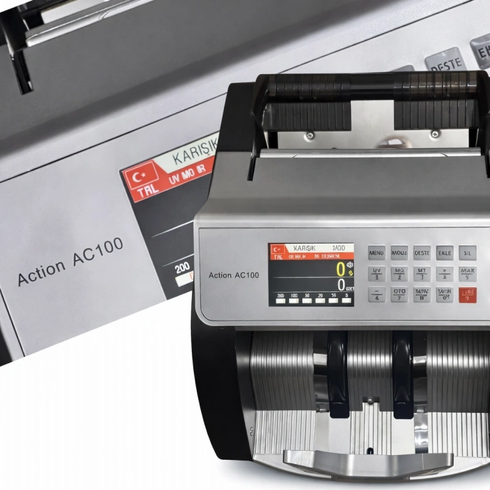 Action AC100 TL / EURO Kağıt Para Sayma Makinesi