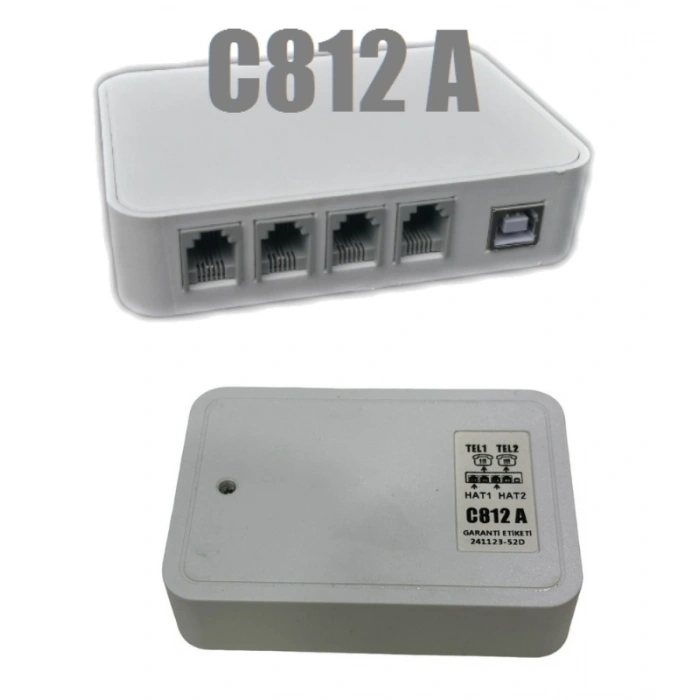 Caller ID Telefon Hatlı Modem Arayan Numarayı Gösteren 2 Hat  C812A