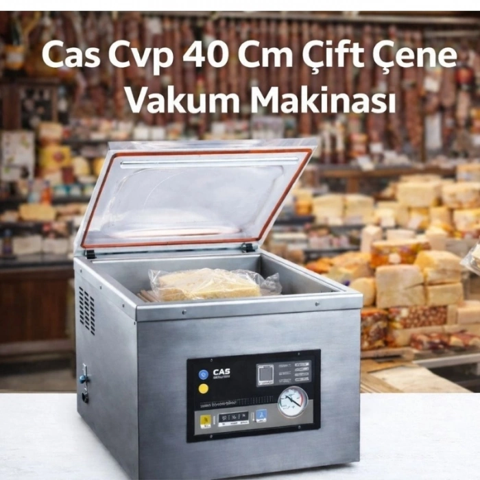 Cas Cvp 40 Cm Çift Çene Vakum Makinası